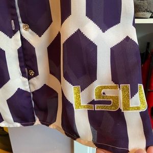 EUC! Large, LSU Tigers dress, cover up, long shirt!